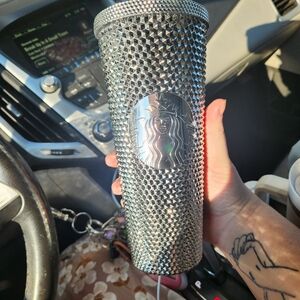 Starbucks x Disney Silver Disneyland Studded Cup